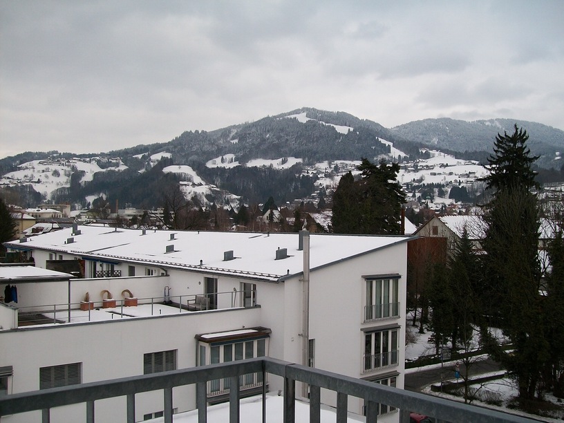 View from my room in Kolpinghaus, Dornbirn